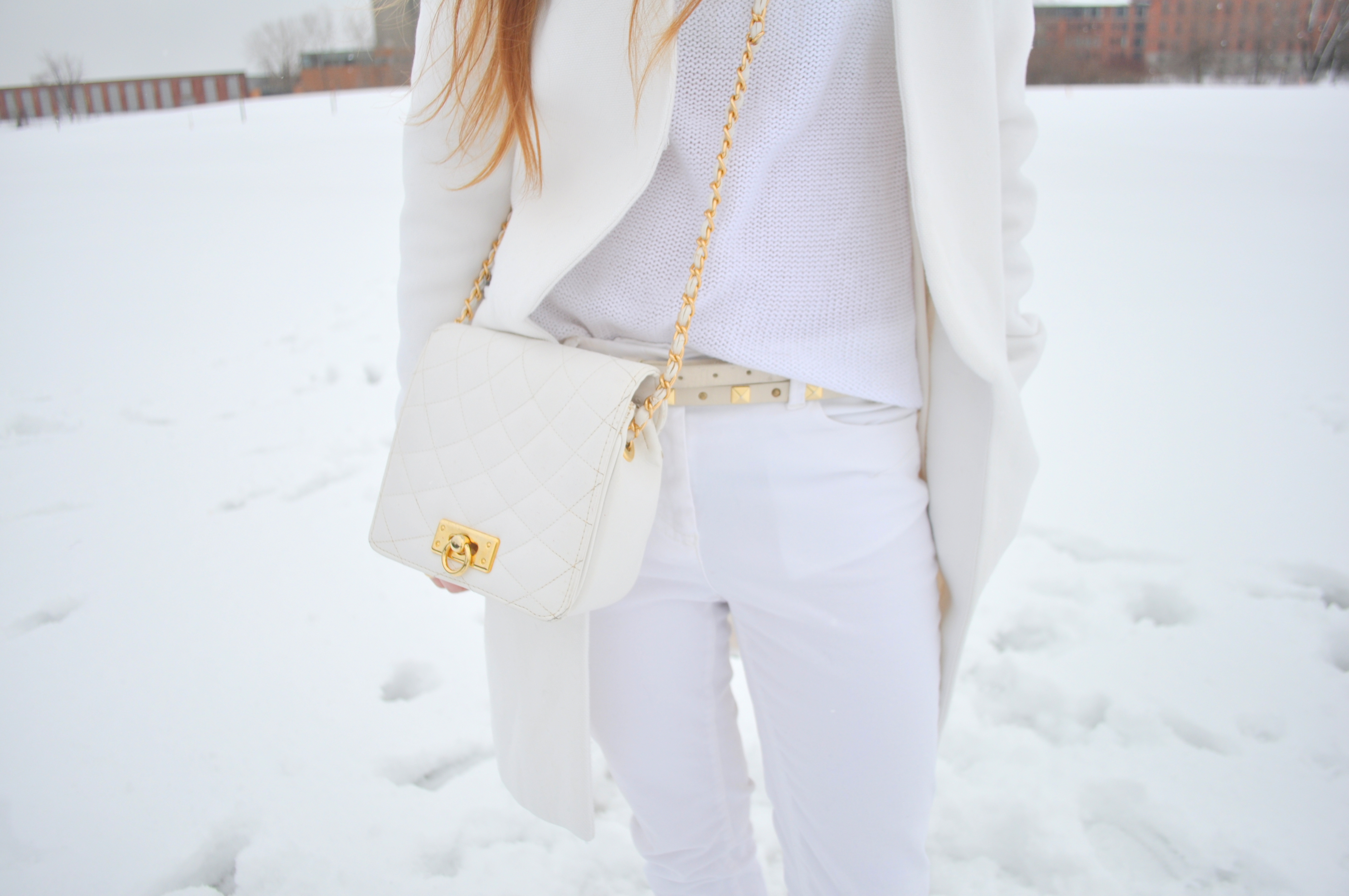 White on white outfit